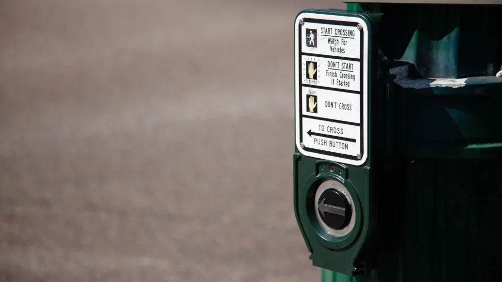 Pedestrian walk button