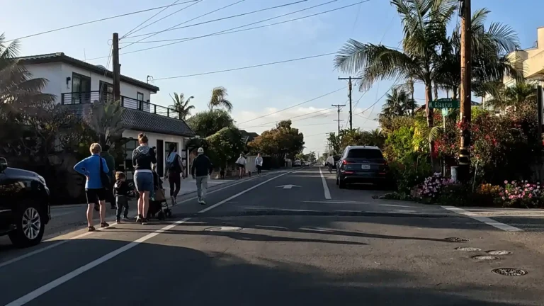 Cyclist POV of Neptune Ave, an example of a Neighborhood Bike Route, in Leucadia, Encinitas, California